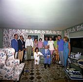 Joseph and family celebrate his birthday in Hyannis Port in 1963 after his stroke.