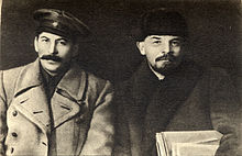 Stalin and Vladimir Lenin in 1919.