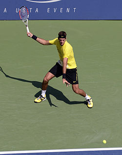 Del Potro in the 2011 US Open.