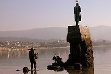 Monument to Jules Verne in Redondela