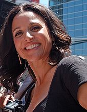 Louis-Dreyfus at the unveiling of her star on the Hollywood Walk of Fame, May 2010