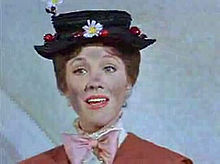 Julie Andrews in the trailer for Mary Poppins.