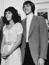 Karen and Richard Carpenter, at the White House on August 1, 1972.