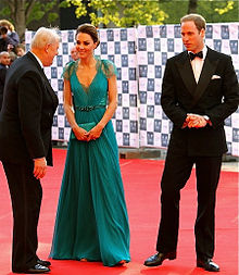 Prince William and the Duchess of Cambridge supporting British Olympic Team at a dinner in countdown to the 2012 Olympics in London, 11 May 2012.