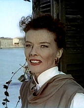 In David Lean's romantic drama Summertime (1955). Jane Hudson is one of the popular "spinster" roles Hepburn played in the 1950s.