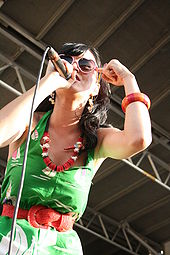 Performing live in August 2008