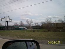 The site of the former Holiday Inn in Flint, Michigan. Moon's 21st birthday party there became a notorious event in rock folklore.