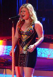 Clarkson performing as part of her Stronger Tour, 2012