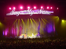 Destiny's Child performing their 2000 hit "Say My Name" during their farewell concert tour, Destiny Fulfilled ... And Lovin' It