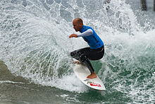Slater competing at the US Open at Huntington Beach (2011).