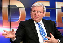 Rudd at the 2013 meeting of the World Economic Forum