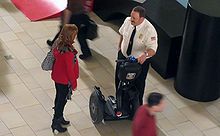 James on the set of Paul Blart: Mall Cop: Burlington Mall, Burlington, Massachusetts