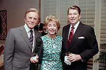 The Douglases with President Ronald Reagan, December 1987