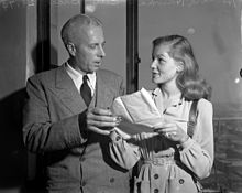 Howard Hawks and Bacall in 1943