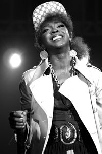 Lauryn Hill performing in Brazil, June 2007.