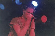 Staley on stage in 1992
