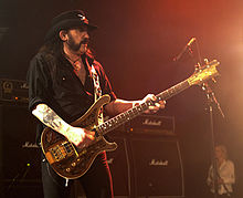 Lemmy Kilmister during Motörhead's 2011 The Wörld is Yours Tour