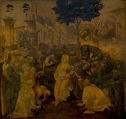 The Adoration of the Magi, (1481)—Uffizi