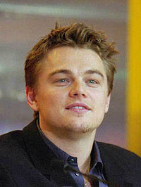 DiCaprio at a press conference for The Beach in February 2000.