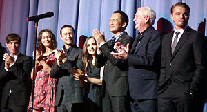 The cast of Inception at the July 10 premiere in 2010.