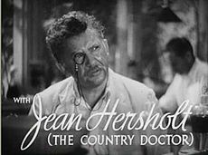 Nielsen's half-uncle Jean Hersholt (pictured here in the 1936 film His Brother's Wife) inspired him to become an actor.