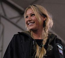 Kournikova at a USO-sponsored tour at Forward Operating Base Sharana on 15 December 2009