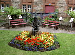 The Linda McCartney Memorial Garden and bronze statue