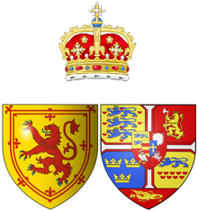 Anne's Coat of Arms as Queen consort of Scots