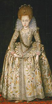 Princess Elizabeth Stuart, 1606, by Robert Peake the Elder.