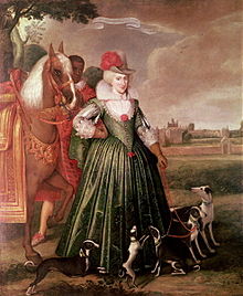 Anne of Denmark portrayed by Paul van Somer