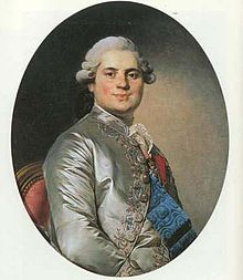 Louis Stanislas, Count of Provence, during the reign of Louis XVI of France.