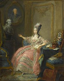 Marie Joséphine, Countess of Provence, Louis Stanislas' wife, by Jean-Baptiste-André Gautier d'Agoty, 1775.