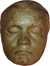 Life mask made in 1812