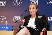Madeleine Albright at World Economic Forum.
