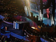 Albright speaks during the third night of the 2008 Democratic National Convention in Denver, Colorado.