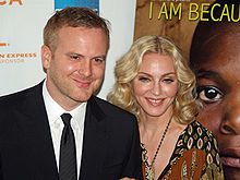 Madonna and Nathan Rissman at the premiere of I Am Because We Are at the 2008 Tribeca Film Festival.