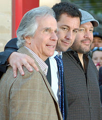 Sandler has collaborated with Henry Winkler and Kevin James for several film projects, 2011.