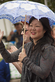 Cho at Los Angeles LGBT pride parade in 2011