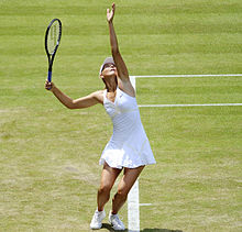 Sharapova at The Championships, Wimbledon in 2009.