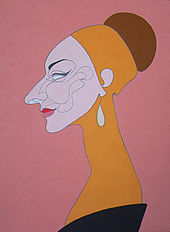 Portrait of Maria Callas painted by Oleg Karuvits in 2004