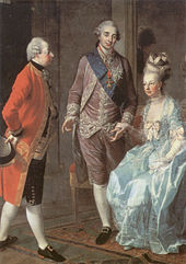 Archduke Maximilian Francis of Austria visited Marie Antoinette and her husband on 7 February 1775 at the Château de la Muette.