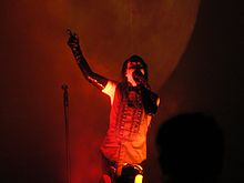 Manson performing in 2007.