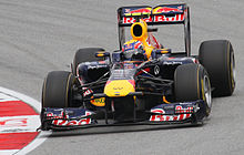 Webber at the 2011 Malaysian Grand Prix, where he was hampered by his KERS failing.