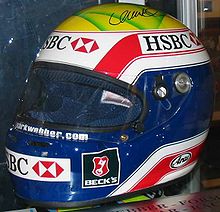 Webber's 2003 helmet design