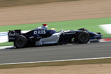 Webber driving at the 2006 French Grand Prix