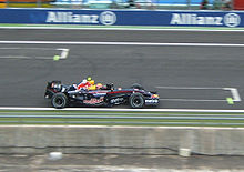 Webber driving for Red Bull Racing at the 2007 French Grand Prix