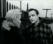 Marlon Brando with Eva Marie Saint in the trailer for On the Waterfront (1954)