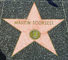 Scorsese's star on the Hollywood Walk of Fame