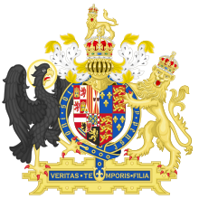 Arms of Mary I, impaled with those of her husband, Philip II