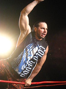 Hardy at a TNA house show in February 2011.